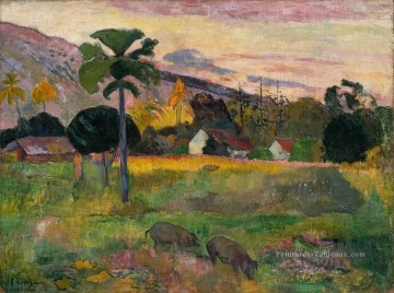 Paysage Haere Mai Paul Gauguin Peinture à l'huile
